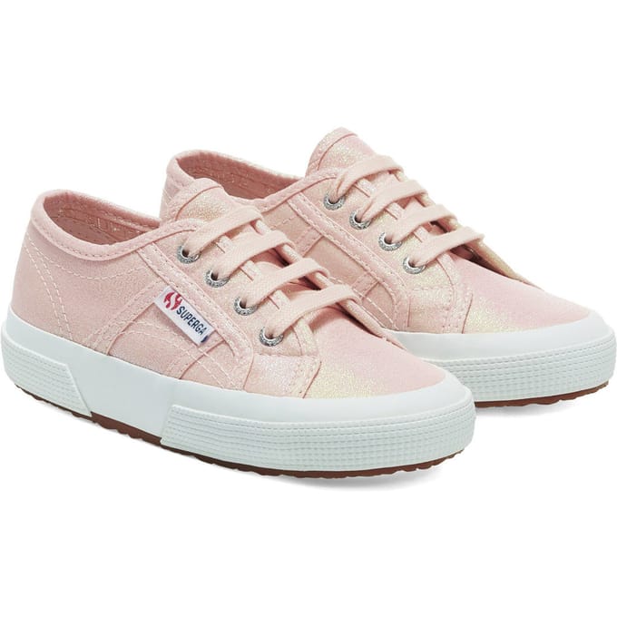 Superga Kinderen/Kinderen 2750 Lamew Lace Up Trainers (Roze Ish iriserend)