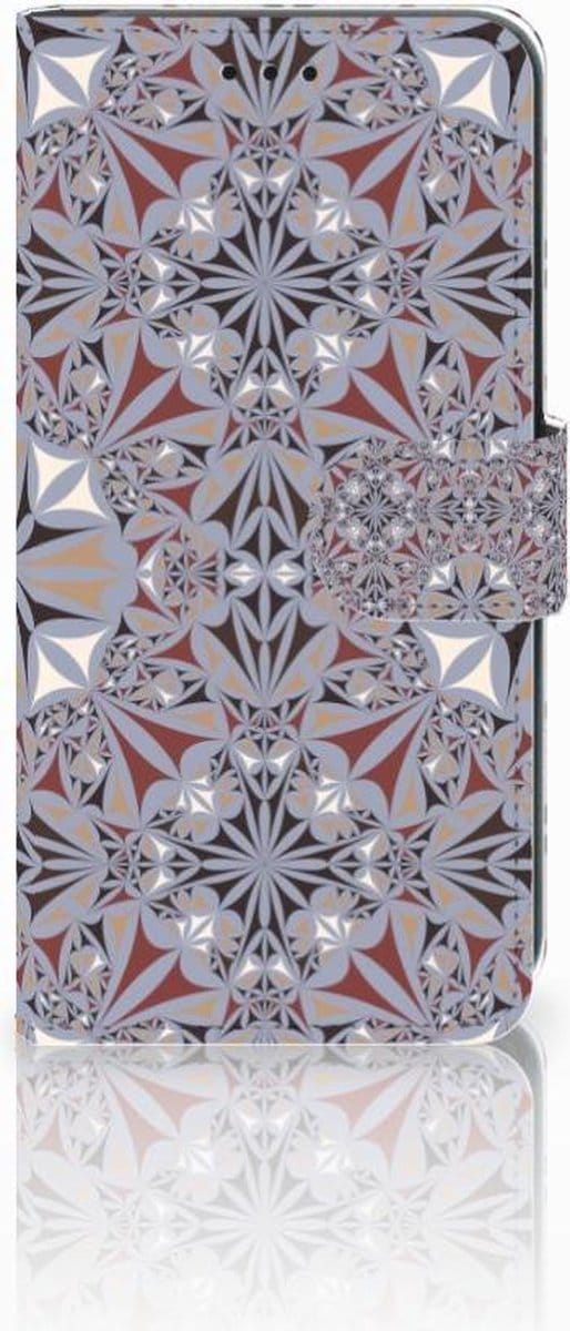 Xiaomi Mi A2 Lite Bookcase Flower Tiles