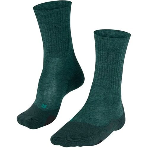 FALKE TK2 Wool anti-blaar dik wol functioneel materiaal wandelsokken heren groen - maat 44-45