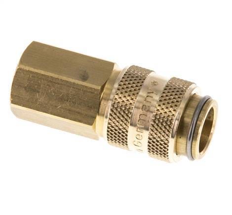 Messing DN 5 Luchtkoppeling Snelkoppeling G 1/8 inch Binnendraad Double Shut-Off