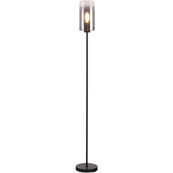 Ventotto Vloerlamp 1 lichts zwart / smoke glas - Modern - Freelight - 2 jaar garantie