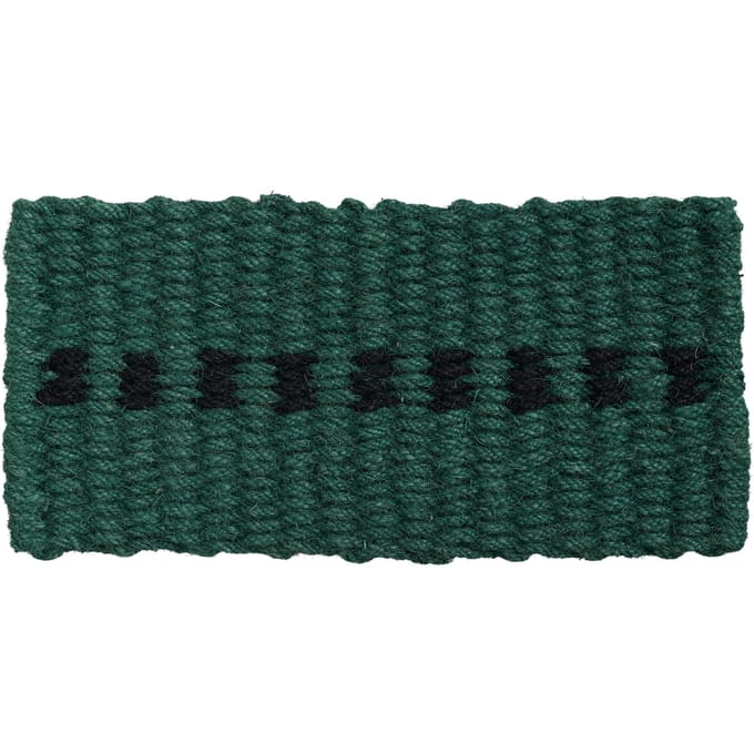 HAY Coco deurmat - dark green and black