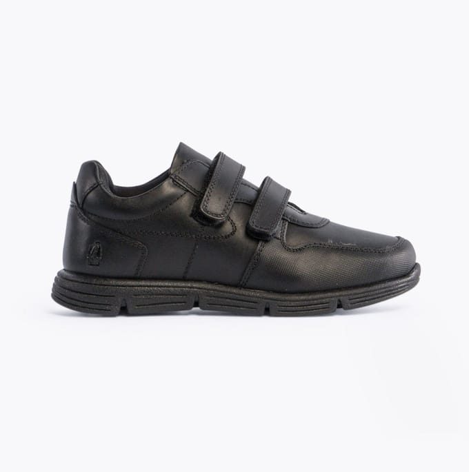 LUCAS Jongens Leren School Sneakers Zwart