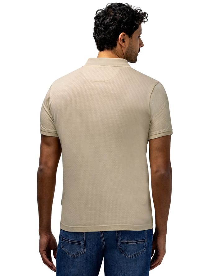 State of Art poloshirt korte mouw beige