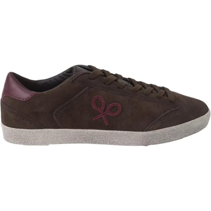 Effen casual suède leren sneakers Silbon