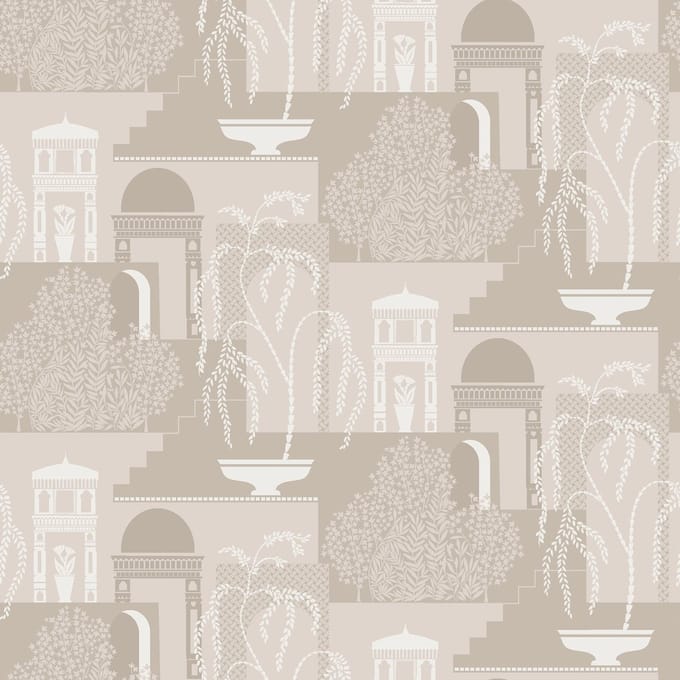 Boråstapeter Vliesbehang 5517 - Swedish Grace - Klassiek Beige - 53cm x 10.05m