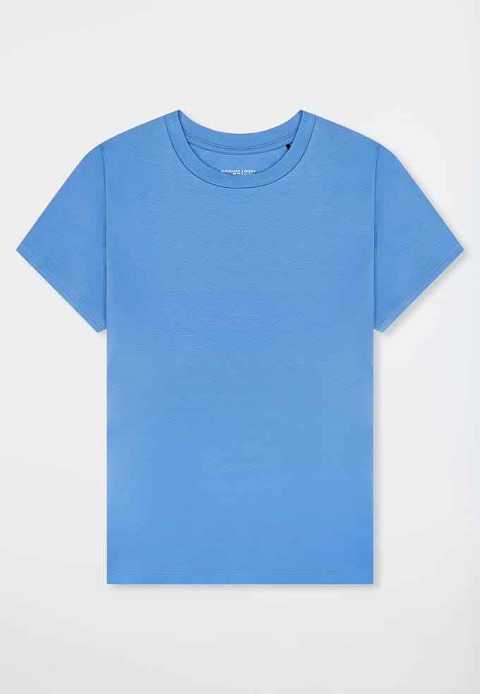 Shirt met korte mouwen, aquablauw - Mix+ Relax 34