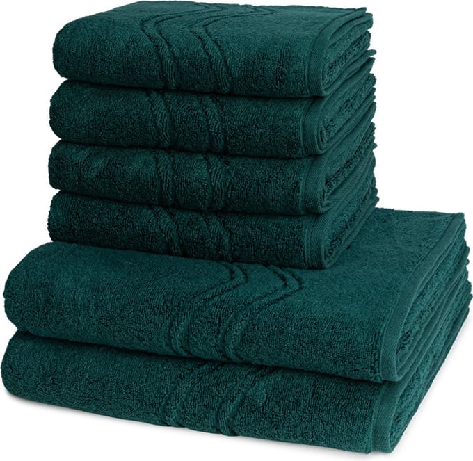 Ross Dames en Heren 4 X handdoek 2 X douchedoek - per set Cashmere feeling