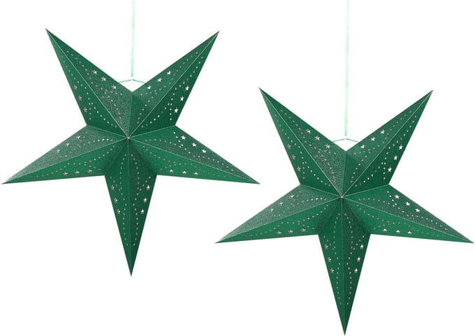 MOTTI - Decofiguur - Smaragdgroen - Glitter Groen - Papier