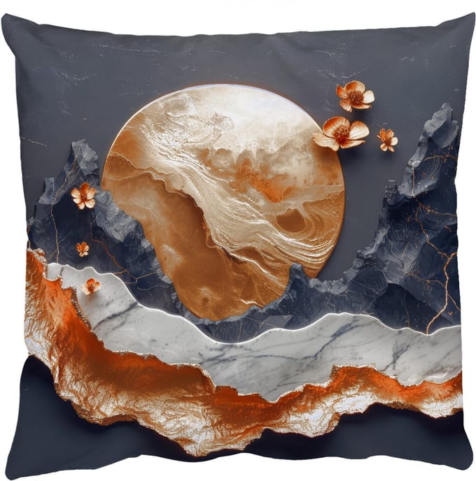 Sierkussens - Kussentjes Woonkamer - 45x45 cm - Kunst - Goud - Modern - Abstract