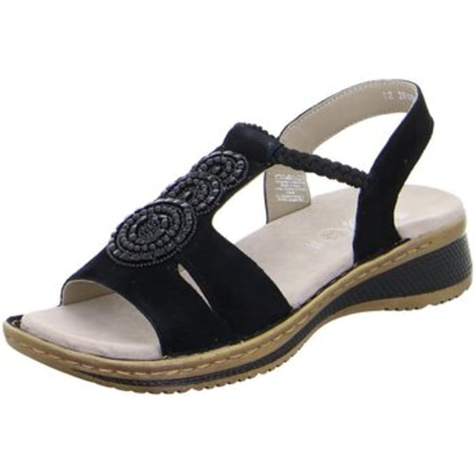 Ara -Dames - zwart - sandalen - maat 40