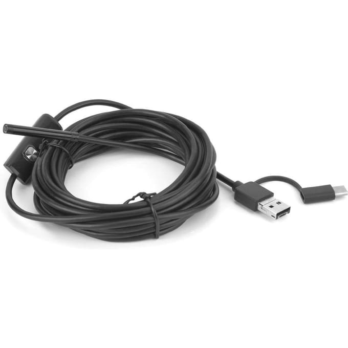 Y102 USB 3 in 1 Endoscoop 5.5mm Lens 6LED 5M Kabel IP67 Waterdicht Boroscoop Inspectiecamera