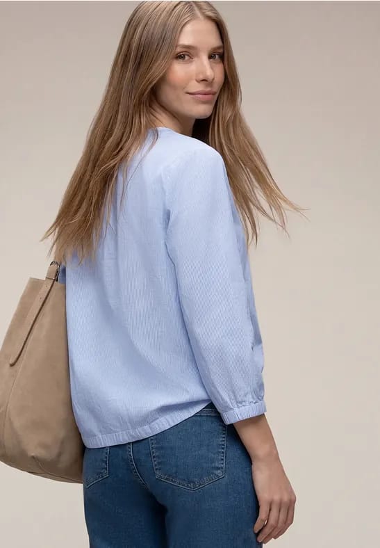 3/4 mouw blouse met strepen