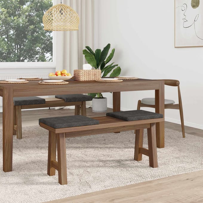 vidaXL - Bankkussen - 4 - st - Kunstleer - Zwart - Diepte - 35 - cm