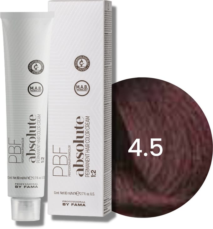 BY FAMA ABSOLUTE professionele permanente haarkleuring 80 ml | 4,5