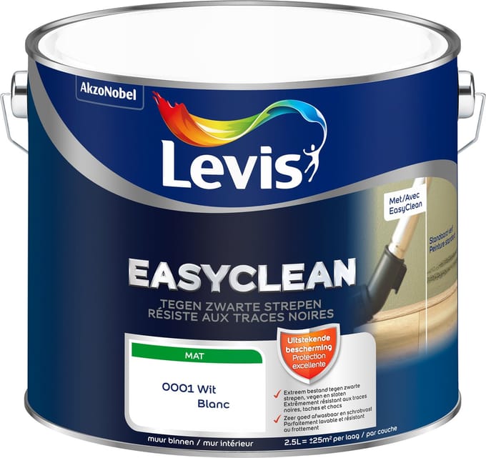 Levis - Easyclean Tegen Zwarte Strepen - Wit - 2,5 L