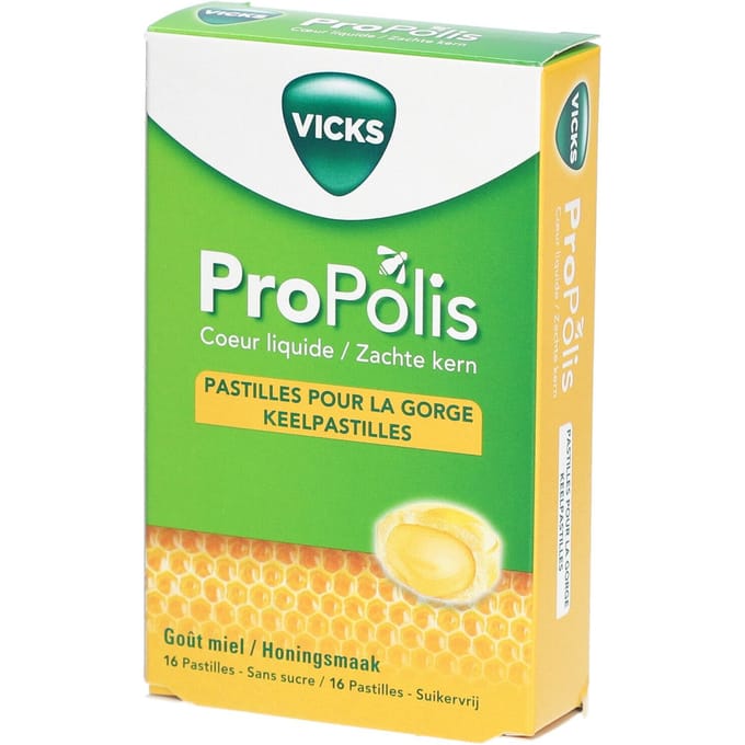Vicks ProPolis Zachte Kern 16 Zuigtabletten