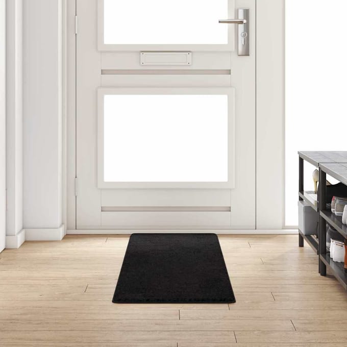 vidaXL - Tapijt - Loper - Zwart - 50 - x - 200 - cm - 100% - Polypropyleen - Tuft