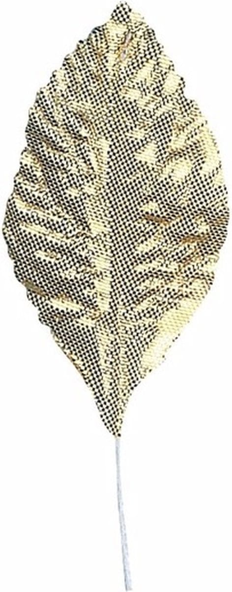 Decoratie bladeren goud 12 stuks