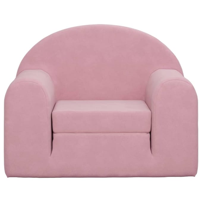 Vidaxl Kinderbank, Uitschuifbaar, Roze, Zacht Pluche