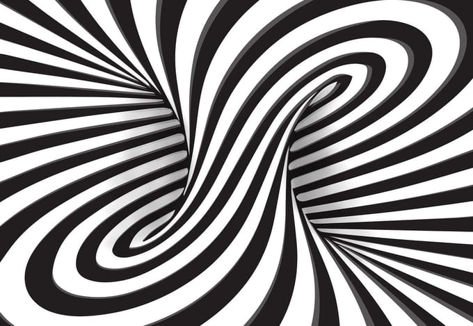 Fotobehang Abstract Swirl | DEUR - 211cm x 90cm | 130g/m2 Vlies