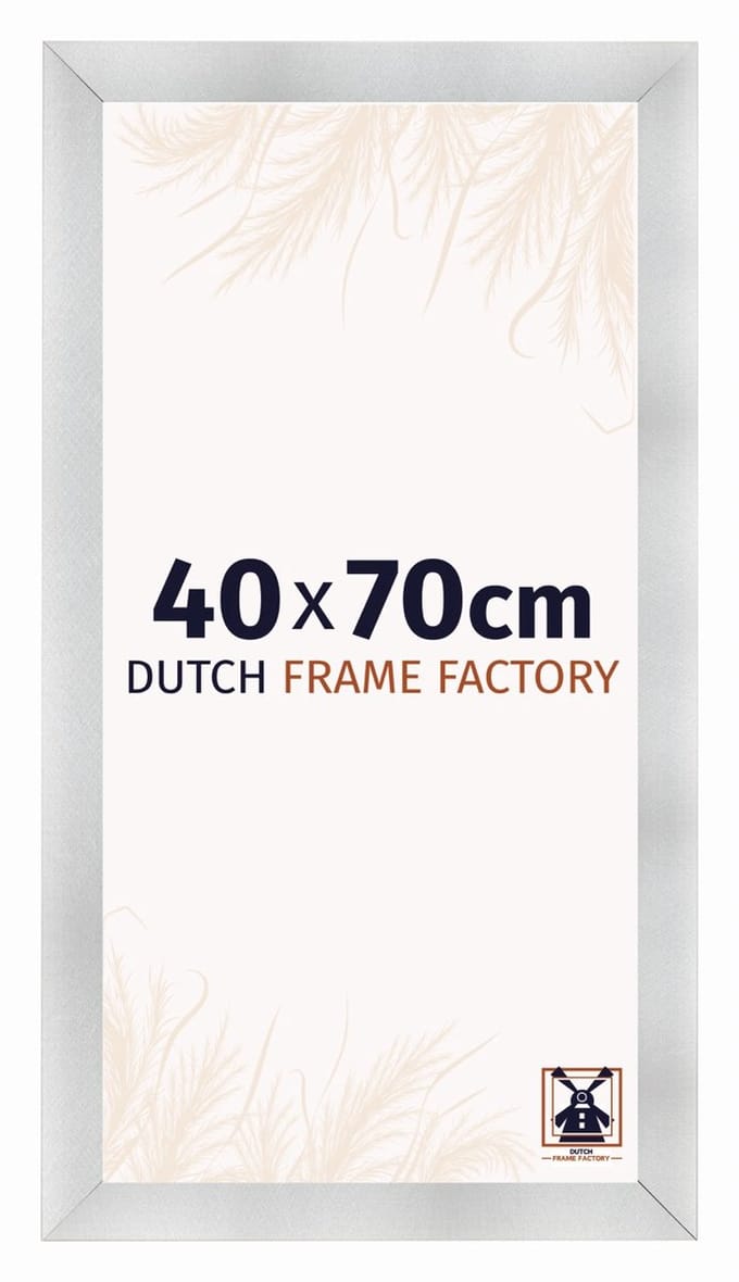 Fotolijst 40x70 cm - MDF - Aluminium Geborsteld - Praag