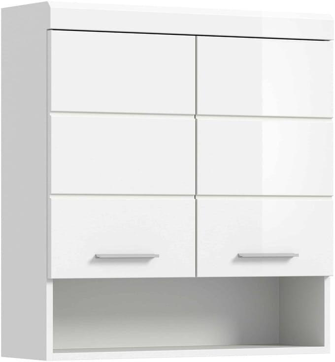 Scout wandkast breed wit hoogglans MDF TZ wit NB - 24x74x79cm
