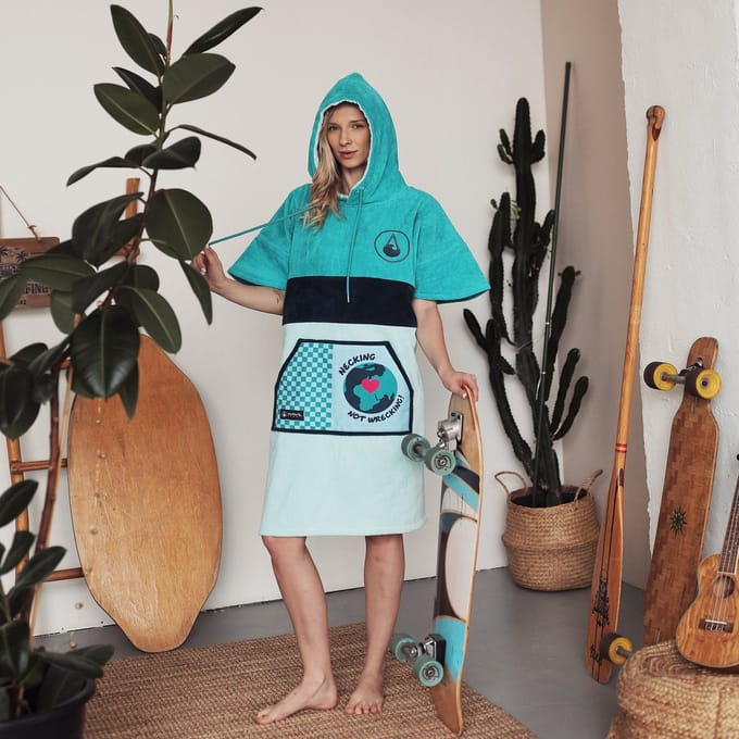 Poncho Wave Hawaii Cotton Velours Poncho Cotillo XL WH4101 Multikleur 110 x 80 cm