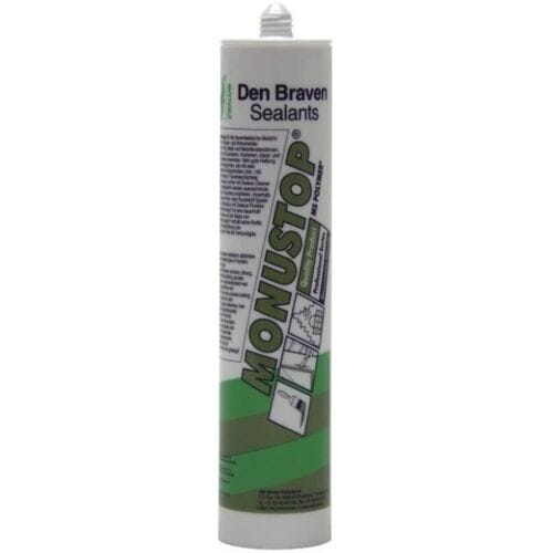Den Braven Zwaluw Monustop | Stopverf Vervanger | 290 ML | Wit | Elastisch | Kit