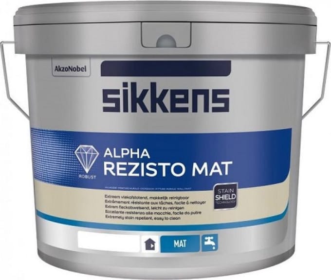 Sikkens Alpha Rezisto Mat 10l - RAL 9010