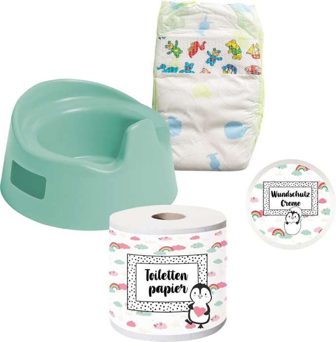 Poppen plaspotje met accessoires Pinguin - Heless