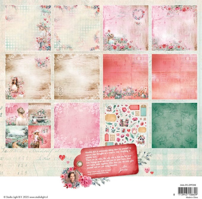 Design paper pad scrapbooking - JMA Sending you love nr. 288