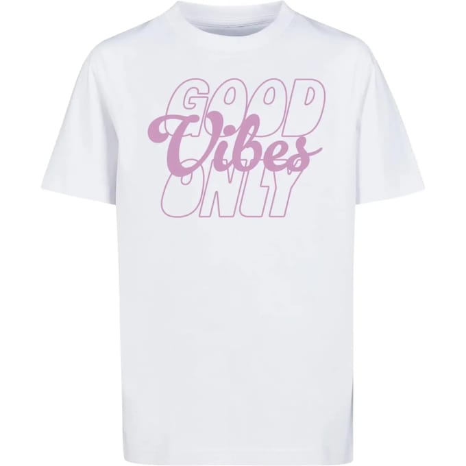 Kinder-T-shirt Mister Tee Good Vibes Only Wording