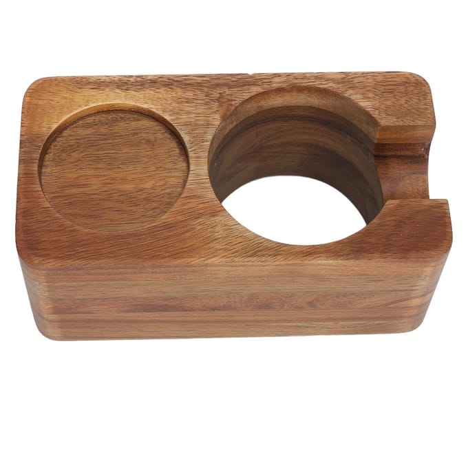 58mm Koffie Tamper Standaard Hout Stabiel Lange Duurzaamheid Protafilter Houder Tampstation voor Thuis brown