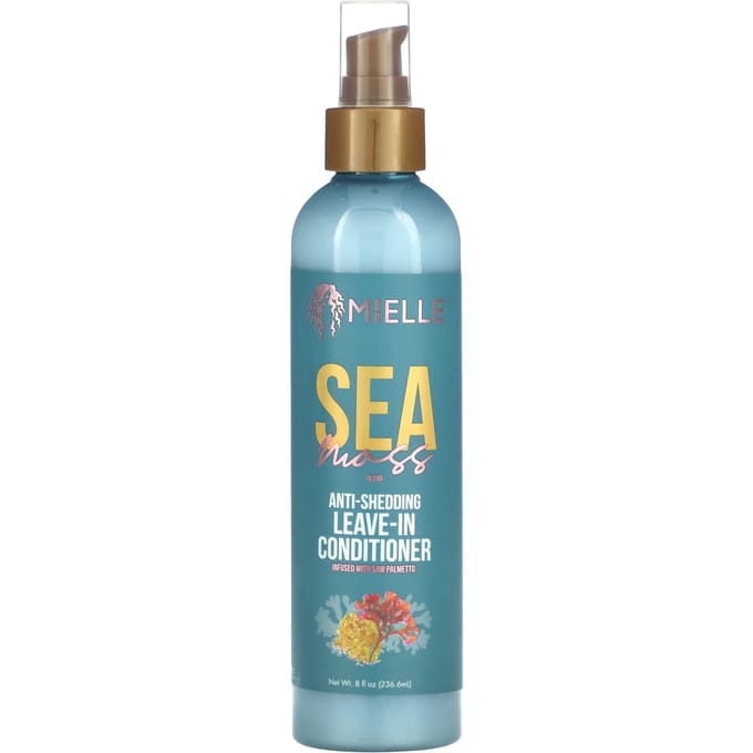 Mielle, Anti-chute, Après-shampoing sans rinçage, Mélange de mousse de mer, 237 ml (236,6 ml) blue