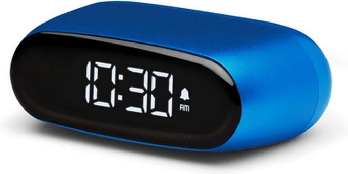 Lexon Design MINUT zakformaat wekker -Donkerblauw