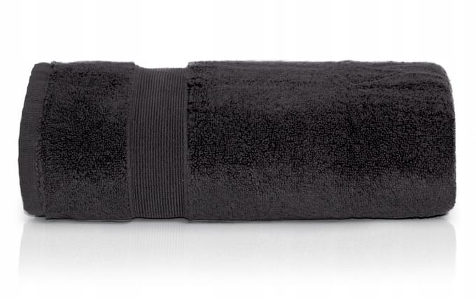 Luxe Rocco Handdoek 50x90cm - 100% Katoen, 600 GSM, Donkergrijs