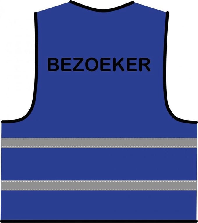 Bezoeker hesje blauw