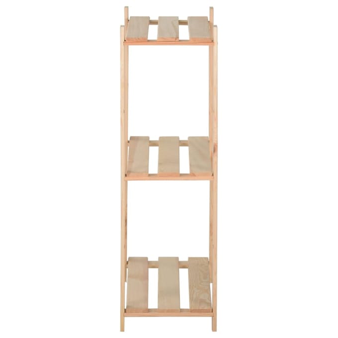 vidaXL - Opbergrek - 3-laags - 80x28,5x90 - cm - massief - grenenhout