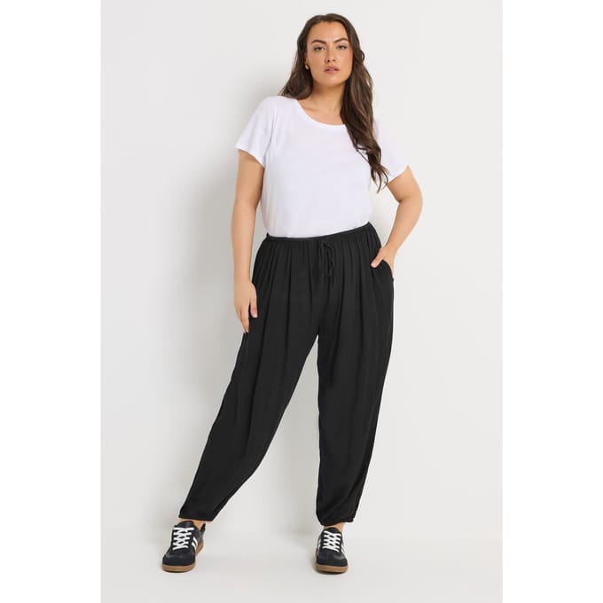 Yours Zwarte Ballonbroek Met Omslag Size 42