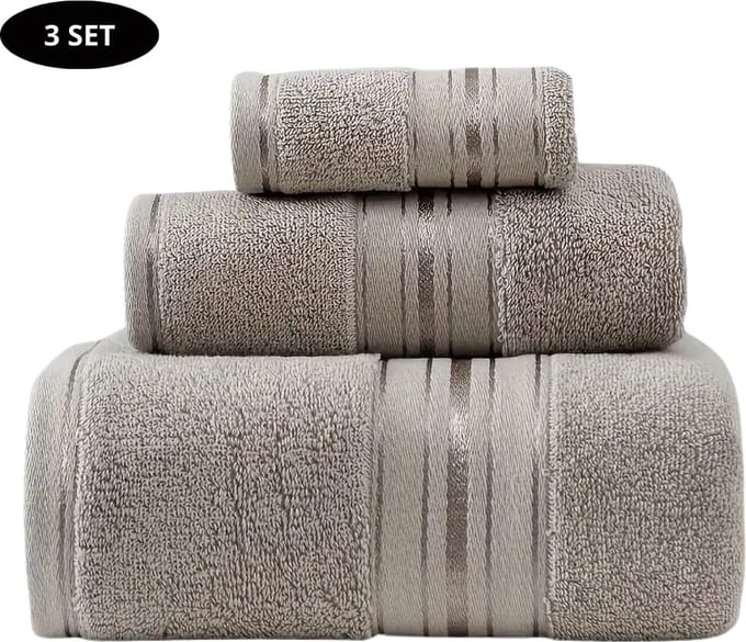 Nivard Handdoeken Set - Hotelkwaliteit - Handdoek - Towel - Beige - 3 Stuks