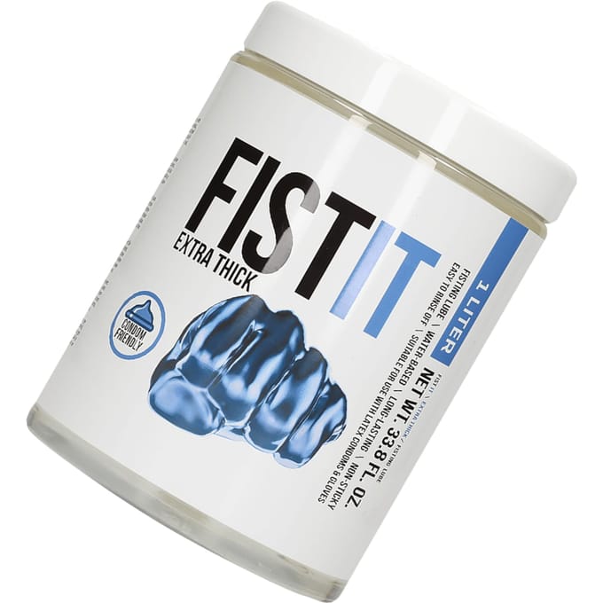 Shots Pharmquests waterbasis glijmiddel Fist It - Extra Thick wit,blauw