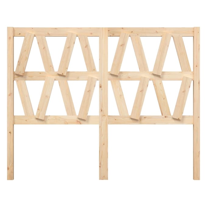 vidaXL - Hoofdbord - 146x4x100 - cm - massief - grenenhout