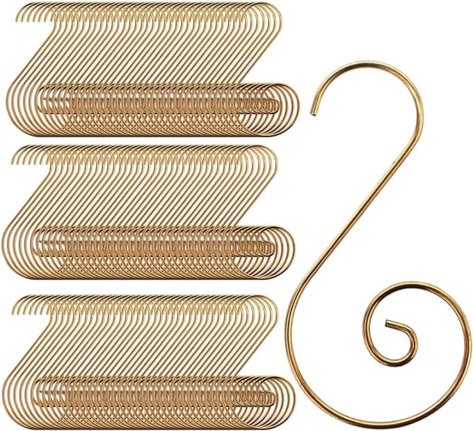 Kerstversiering Haken Kerstboomhanger Geweldig voor Kerstboomdecoratie - 120 / Goud