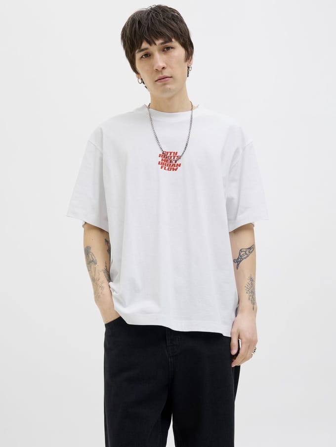 Jack & Jones T-shirts Achterkant bedrukt T-shirts