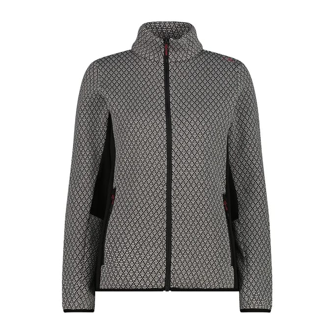 Dames technische gebreide fleece met rits CMP