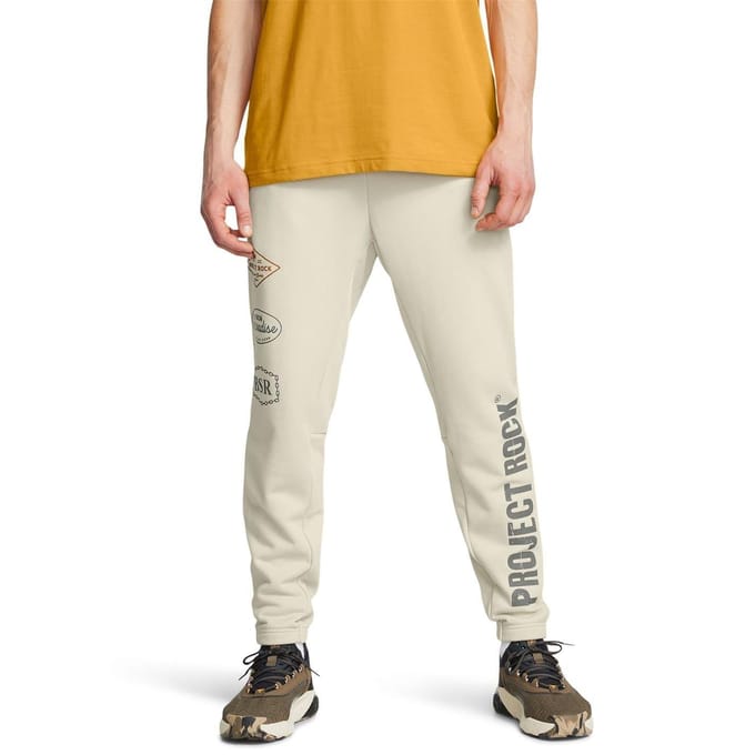 Under Armour Joggingbroek voor heren met 'Project Rock'-print (Bruin)