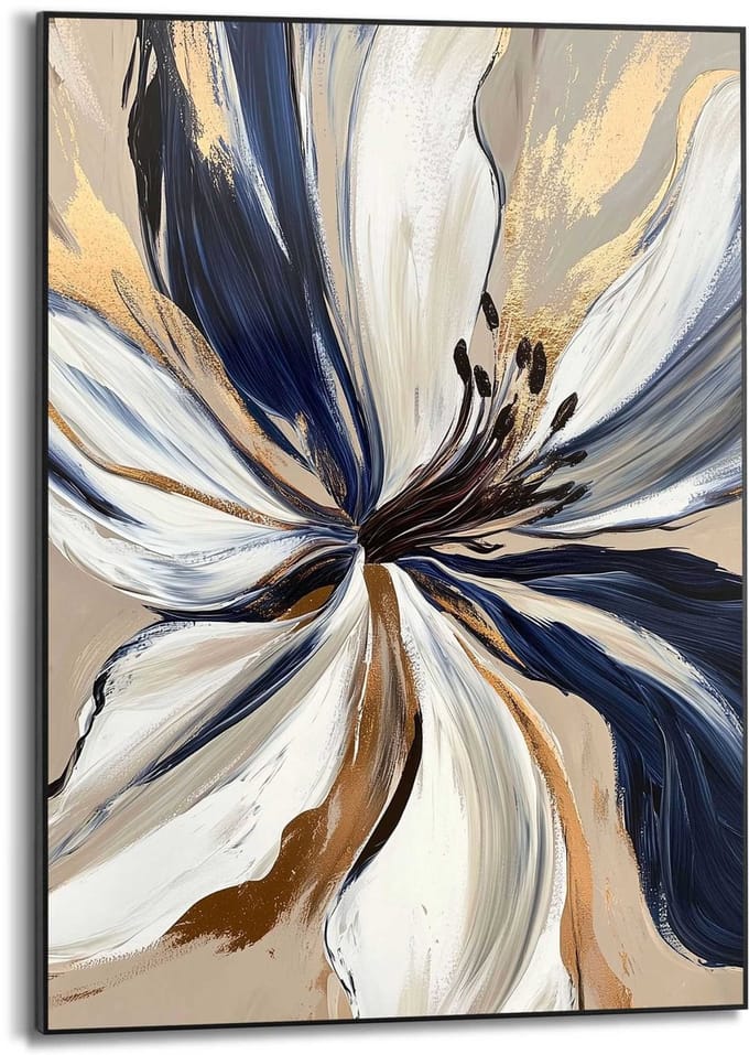 Schilderij Glamour Flower - 70 x 50 - Hout - REINDERS