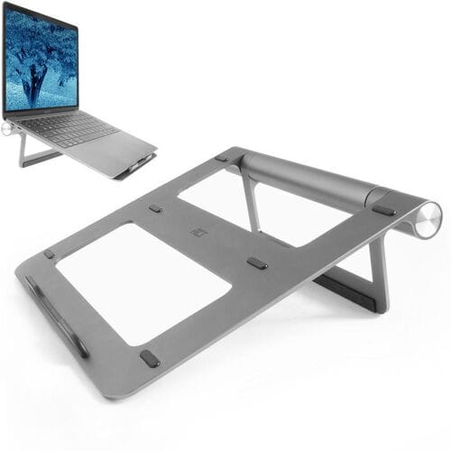 ACT laptopstandaard met docking station - Grijs