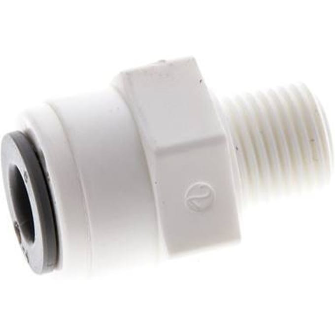 6mm x R1/8'' POM Insteekfitting Buitendraad EPDM [10 Stuks]